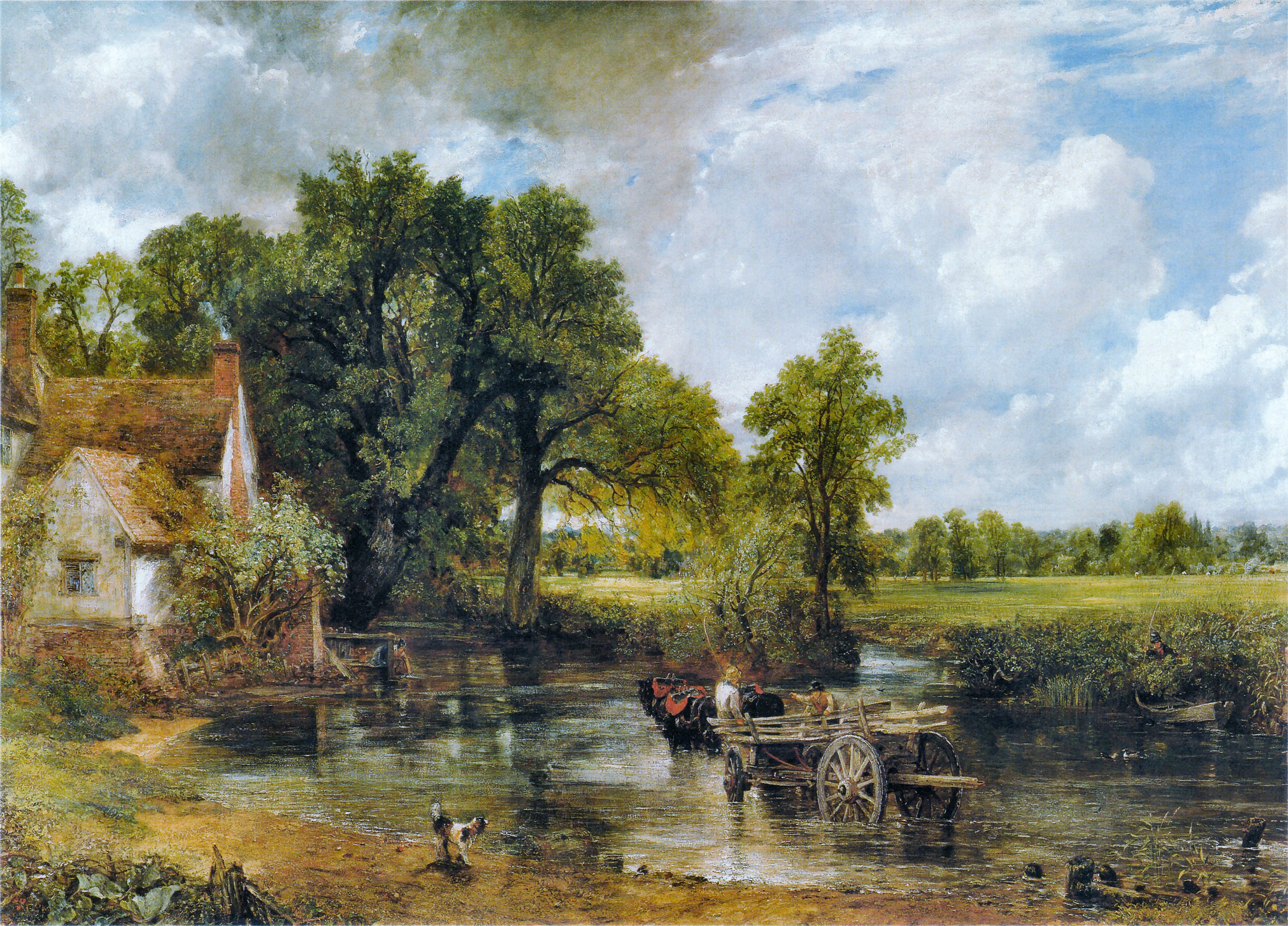 John Constable - Il carro di fieno - The Hay Wain @ Willy Lott's Cottage by John Constable